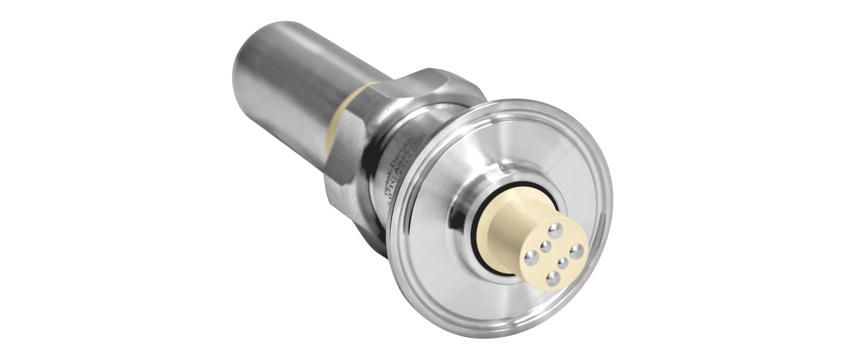 Clamp adapter with ACS probe with advanced sanitary design